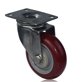 4寸不銹鋼PU萬向輪